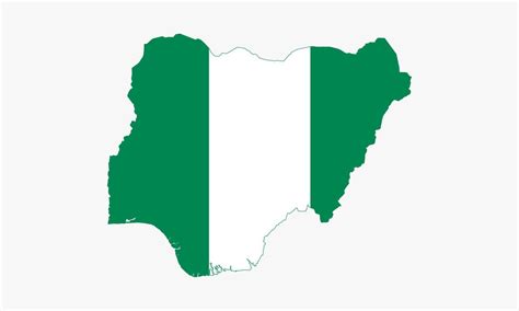 nigeria map flag vector design on white background 4638232 Vector Art ...