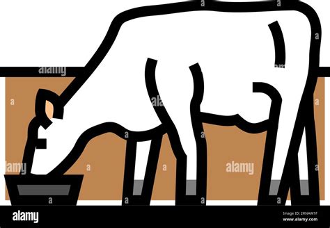 cow drinking water color icon vector illustration Stock Vector Image & Art - Alamy