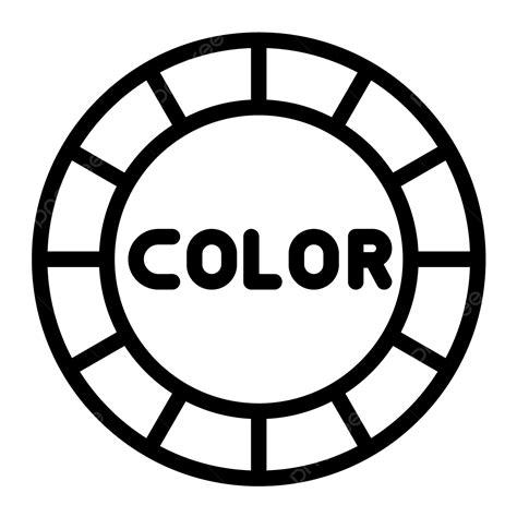 Color Wheel Vector Icon Design Illustration, Color Wheel, Color Palette ...
