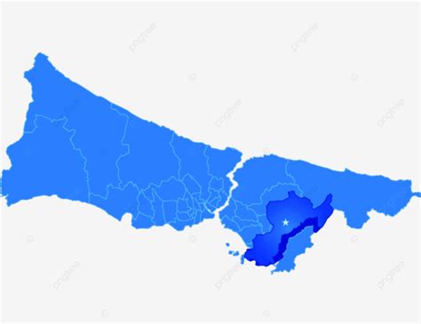 Istanbul Map Highlighting Pendik In Administrative Districts Mapping ...