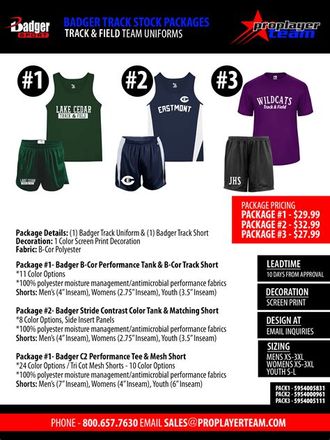 Track Team Uniforms & Packages | ProPlayerTeam