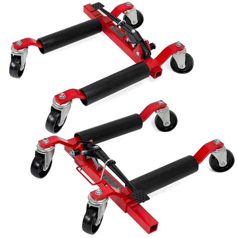 XtremepowerUS Set of (2) Wheel Dolly Car Skates Vehicle Positioning ...