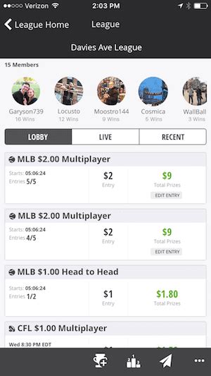 DraftKings - Leagues