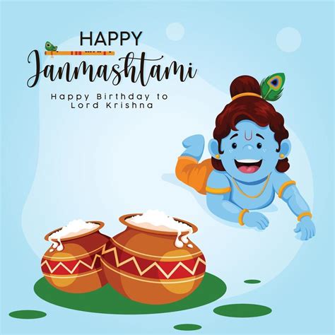 Happy janmashtami banner design template 3335505 Vector Art at Vecteezy