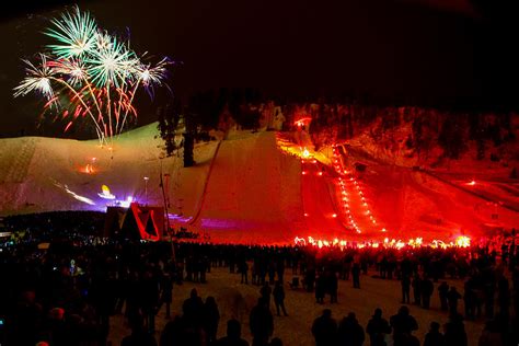 Steamboat Springs Winter Carnival Base Fireworks Photograph by Casey Barnett - Fine Art America