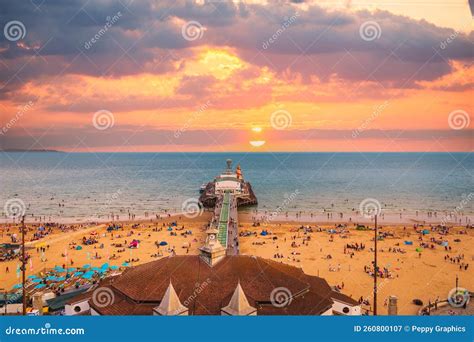 Bournemouth Beach and Pier editorial photography. Image of popular ...