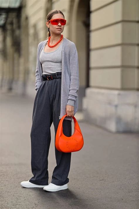 Orange + Grey: How to Wear the Hottest Street Style Color Trend