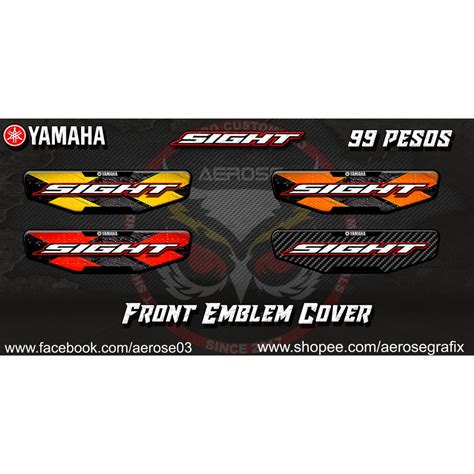 YAMAHA SIGHT FRONT EMBLEM EMBOSSED | Shopee Philippines