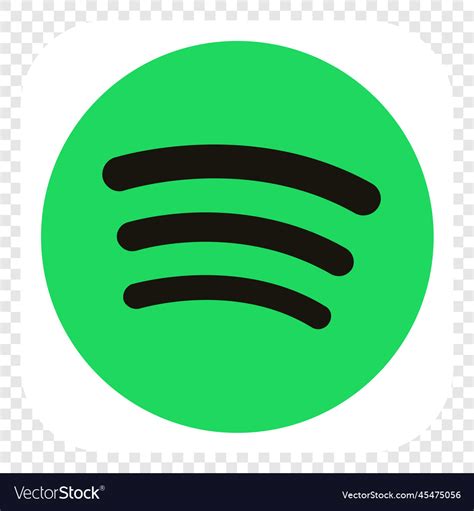 Square spotify logo isolated on white background Vector Image