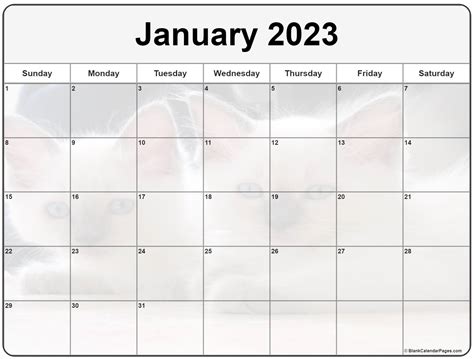 January 2023 Calendar With Extra Large Dates Wikidates Org - Photos