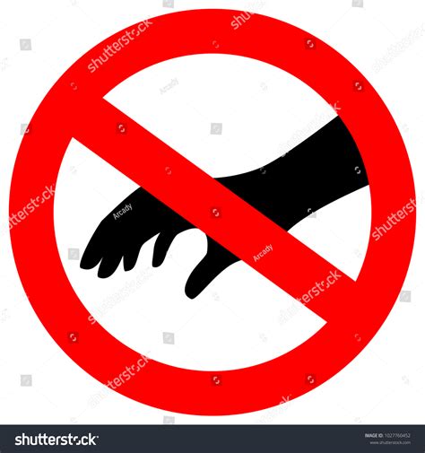 992 Dont Touch Symbol Images, Stock Photos & Vectors | Shutterstock