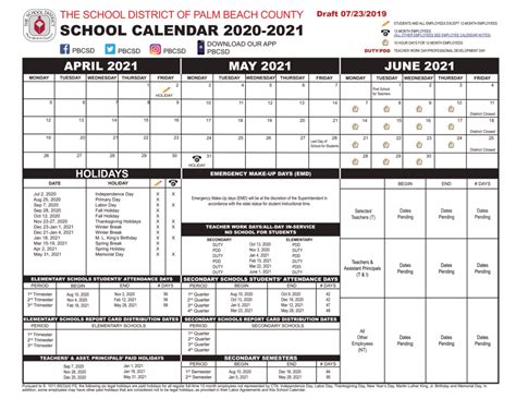 Palm Beach County School Calendar 2021-2022 | Important Update