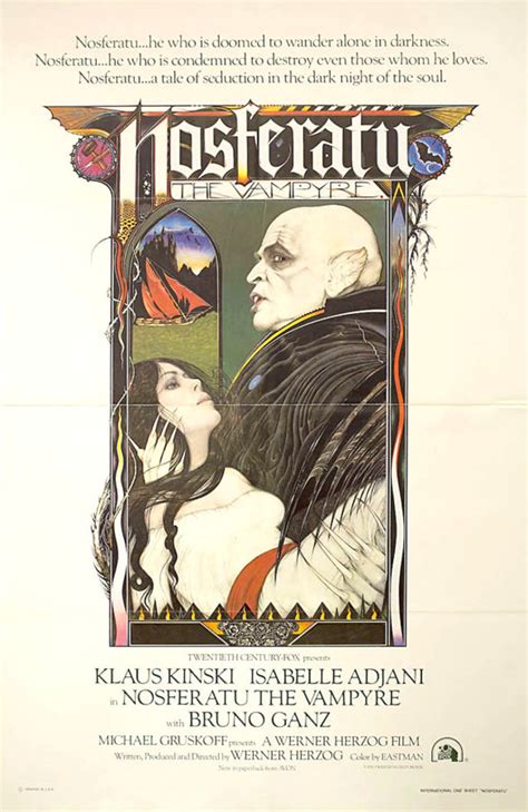 Nosferatu the Vampyre Original 1979 U.S. One Sheet Movie Poster ...