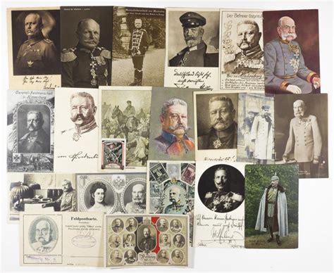 Lot - CENTRAL POWERS LEADERS POSTCARDS (20)