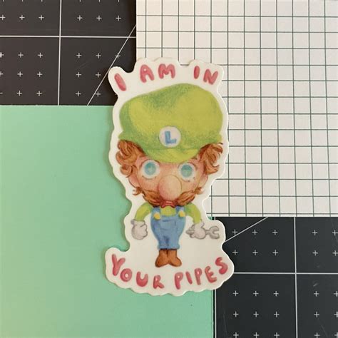 Luigi Sticker - maylamuse's Ko-fi Shop - Ko-fi ️ Where creators get ...