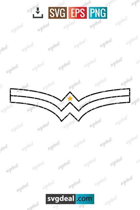 Free Wonder Woman Belt Svg - SVGDeal.com