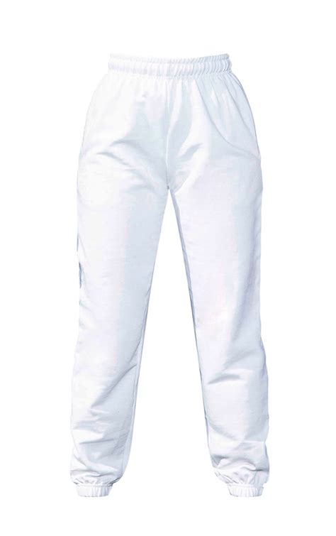 Pantalon de jogging blanc casual | PrettyLittleThing FR