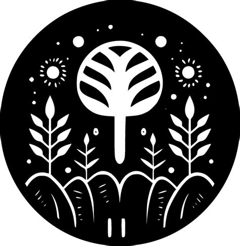 Garden, Black and White Vector illustration 27227896 Vector Art at Vecteezy