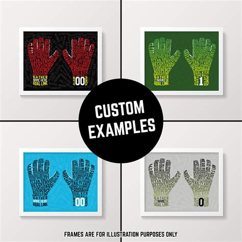 Custom Soccer Goalie Gloves Print Printable Digital - Etsy