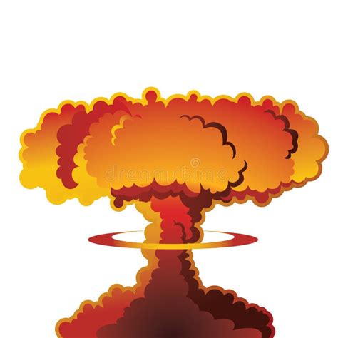 Nuclear Mushroom Cloud Explosion Clipart