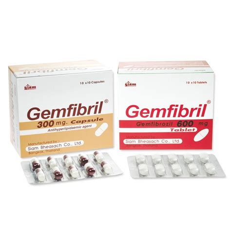 Gemfibril Dosage & Drug Information | MIMS Thailand