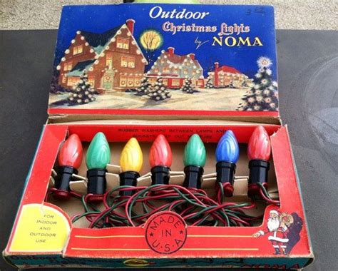 Vintage Outdoor Christmas Lights by Noma Old by RustinaRustina---I remember the chore of going ...