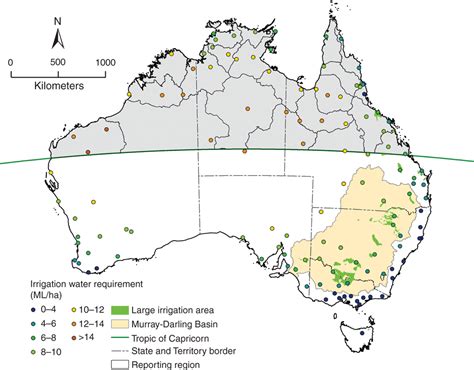 Tropic Of Capricorn Through Australia : Map Of Australia Showing The ...