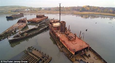 Drone footage shows New York City's forgotten Arthur Kill Ship ...