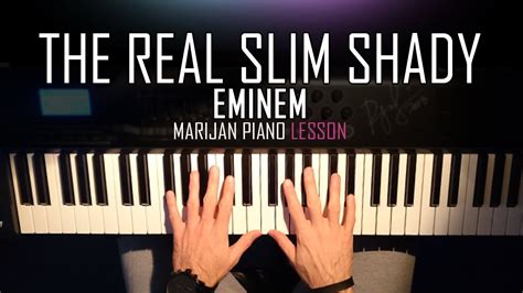 How To Play: Eminem - The Real Slim Shady | Piano Tutorial Lesson + Sheets Acordes - Chordify