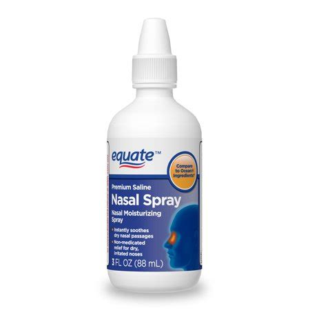 Equate Premium Saline Nasal Moisturizing Spray, 3 FL OZ - Walmart.com