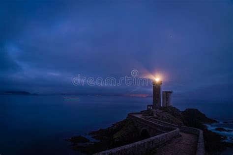 Petit Minou Lighthouse Just after Sunset in Bretagne Stock Photo - Image of tourism, seashore ...