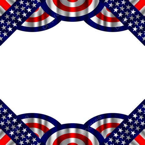American Flag Symbols Background Frame Border With St - vrogue.co