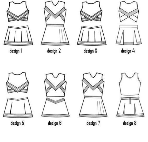 Blank Cheer Uniform Template