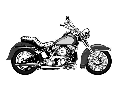 Harley Davidson Motorcycle Vector at Vectorified.com | Collection of ...