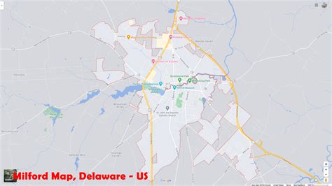 Milford, Delaware Map