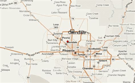 Map of Glendale Arizona - TravelsMaps.Com