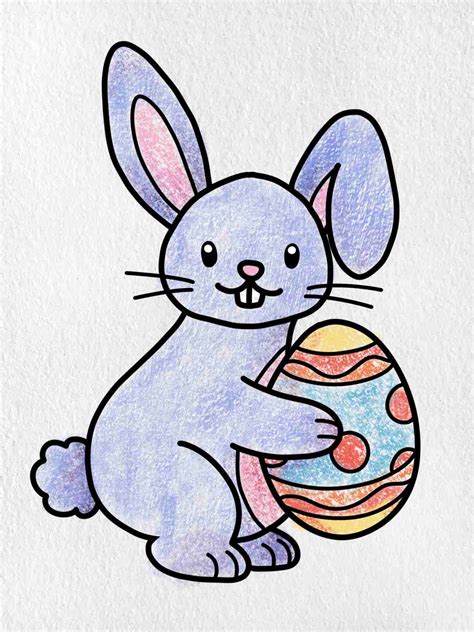 Easter Bunny Drawing - HelloArtsy