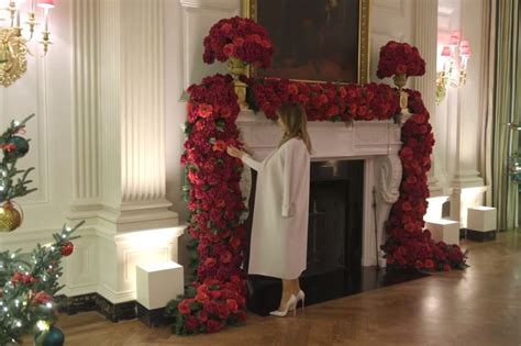 Melania Trump lightens up White House Christmas decor after red-tree ...