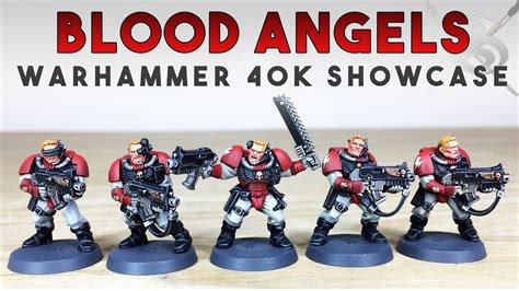 SPACE MARINES Blood Angels Scouts Showcase Painted by Siege Studios - YouTube