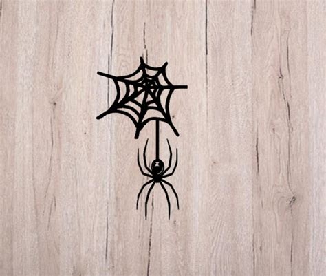 2 Spider Web With Spider Vinyl Decal Halloween | Etsy