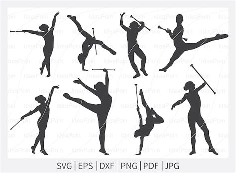 Baton Twirling SVG Majorette Baton Twirling Gymnastics SVG - Etsy