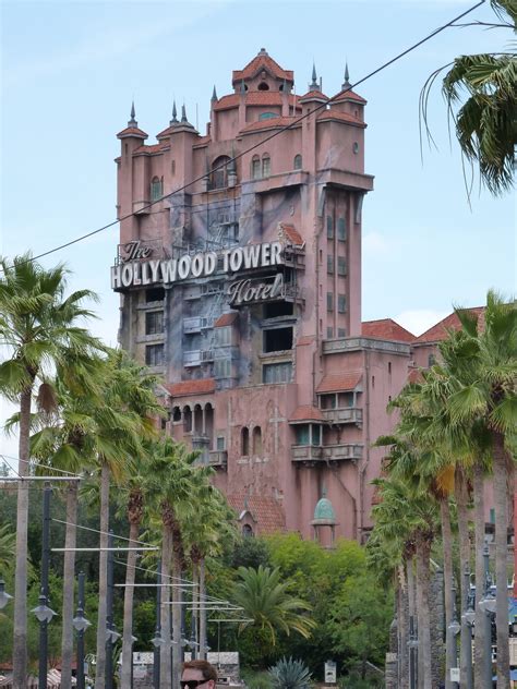 Disney World Hollywood Studios, Hollywood Tower Hotel, Tower Of Terror, Thrill Ride, Walt Disney ...