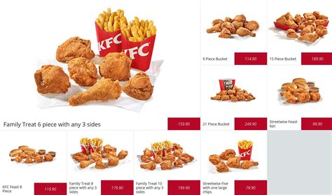 KFC Menu Prices & Specials