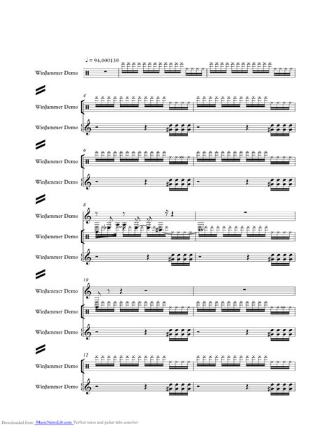 Blind music sheet and notes by Korn @ musicnoteslib.com