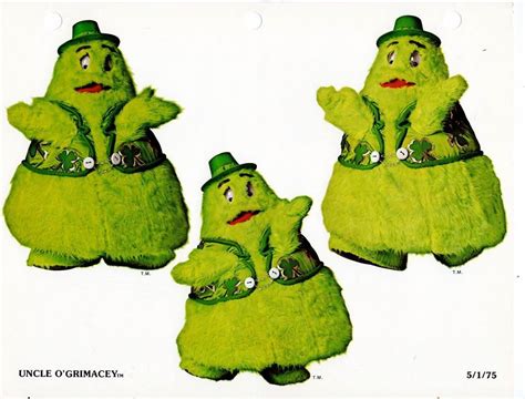 Happy Saint Patrick’s Day from Uncle O’Grimacey!! Actor Robert Towers portrayed Grimace’s Uncle ...