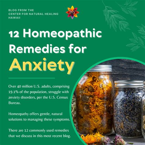 12 Homeopathic Remedies for Anxiety - Dr. Diana Joy Ostroff