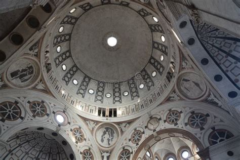 Milan, Church of Santa Maria Delle Grazie, Interior Stock Image - Image ...