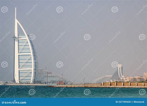 Beautiful View of Burj Al Arab and Jumeirah Hotel from Jumeirah Beach ...