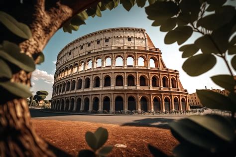 Premium AI Image | The colosseum is a landmark in rome.