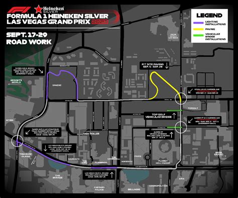 New closures announced on Strip as Formula 1 roadwork continues